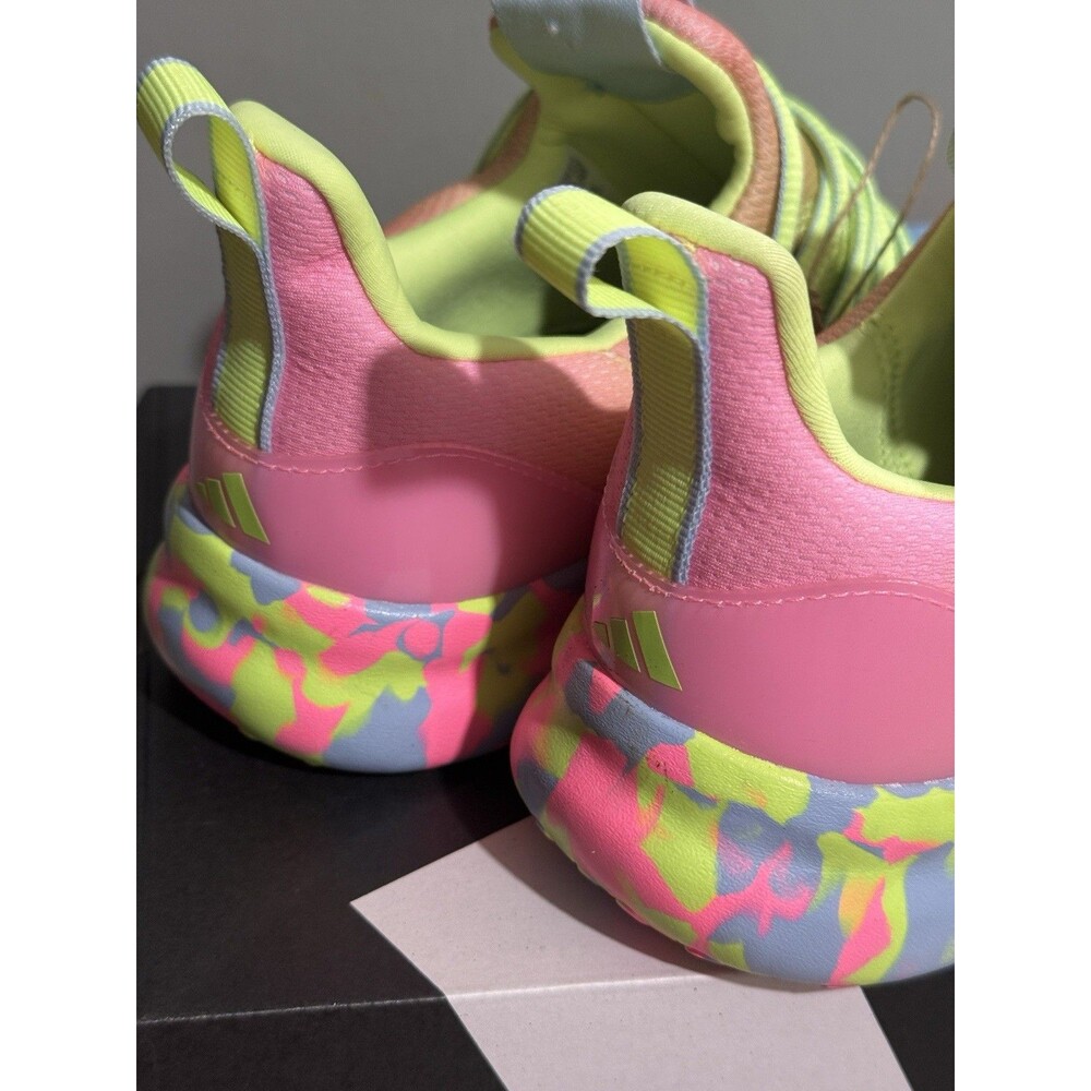 New Adidas Big Kids Girls SZ 7 Lite Racer Adapt 7.0 Running Gym Slip On Shoes - Picture 3 of 15
